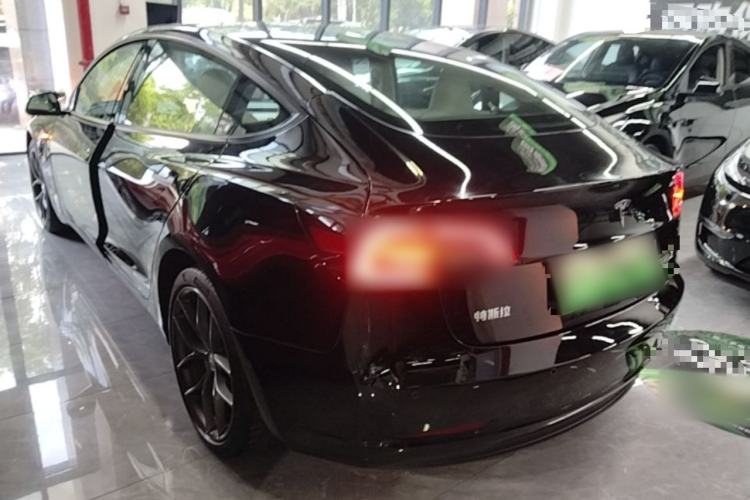 Used Tesla Model 3 2021 Performance High-Performance All-Wheel-Drive Version 3D6 Rear Left 45 Deg