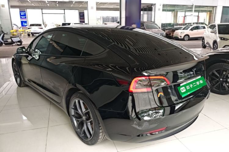 Used Tesla Model 3 2021 Performance High-Performance All-Wheel-Drive Version 3D6 Rear Left 45 Deg