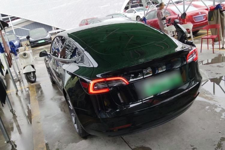 Used Tesla Model 3 2021 Standard Range Rear-Wheel Drive Upgraded Version 3D6 Rear Left 45 Deg