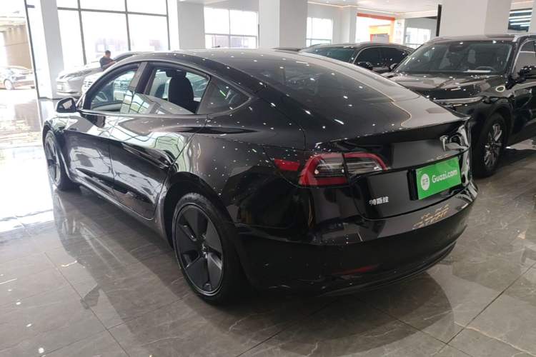 Used Tesla Model 3 2021 Revised Version Standard Range Rear-Wheel Drive Upgraded Edition 3D1 Rear Left 45 Deg