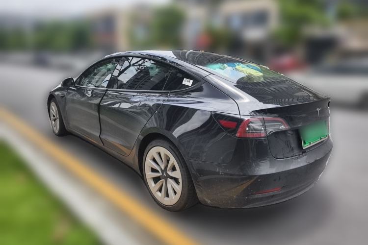 Used Tesla Model 3 2021 Standard Range Rear-Wheel Drive Upgraded Version 3D6 Rear Left 45 Deg