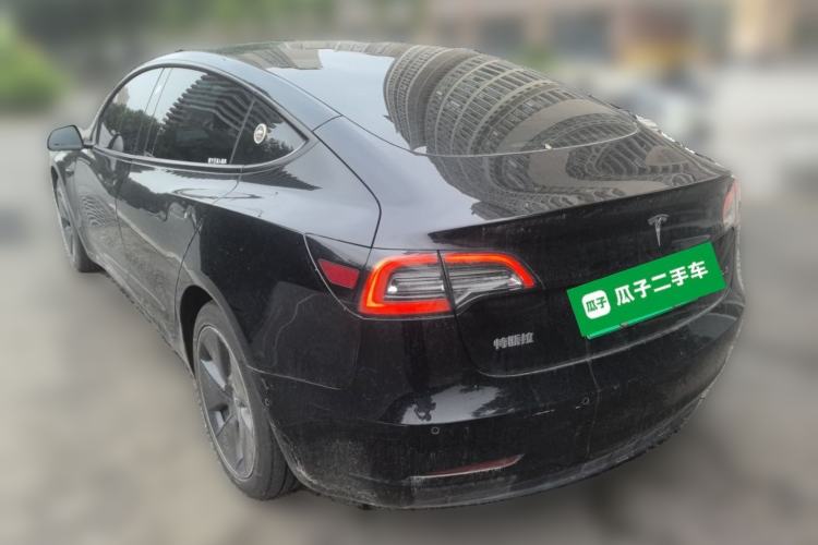 Used Tesla Model 3 2021 Standard Range Rear-Drive Upgraded Version Rear Left 45 Deg