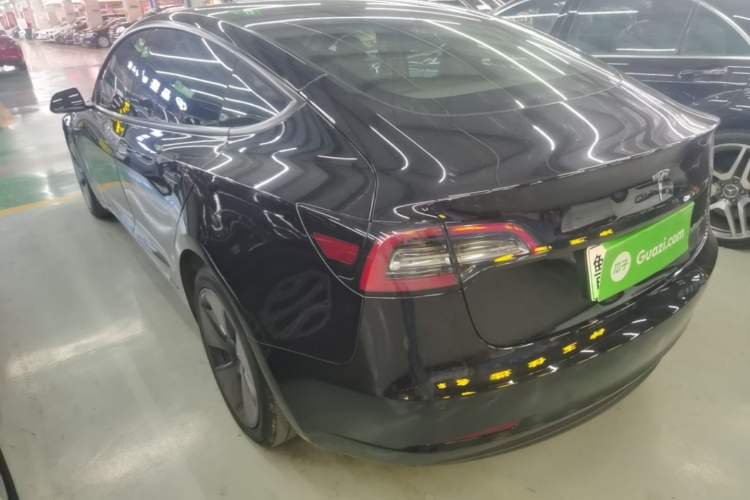 Used Tesla Model 3 2021 Standard Range Rear-Wheel Drive Upgraded Version 3D6 Rear Left 45 Deg