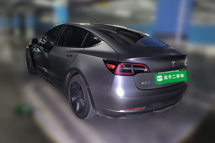 Used Tesla Model 3 2021 Standard Range Rear-Wheel Drive Upgraded Version 3D6 Rear Left 45 Deg