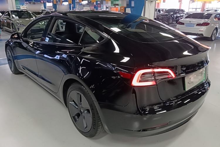 Used Tesla Model 3 2021 Revised Version Standard Range Rear-Wheel Drive Upgraded Edition 3D1 Rear Left 45 Deg
