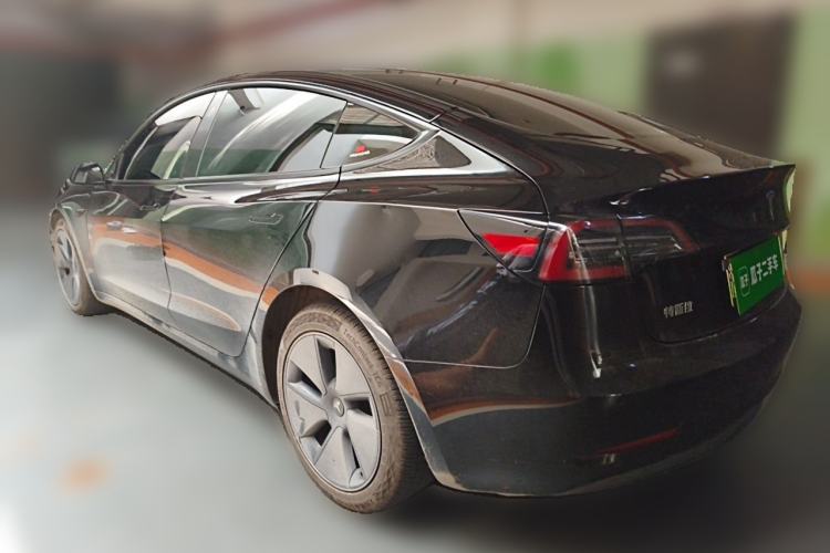 Used Tesla Model 3 2021 Revised Version Standard Range Rear-Wheel Drive Upgraded Edition 3D1 Rear Left 45 Deg
