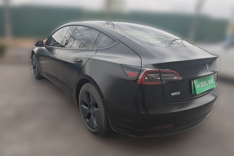 Used Tesla Model 3 2021 Standard Range Rear-Drive Upgraded Version Rear Left 45 Deg
