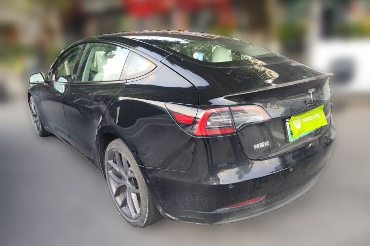 Used Tesla Model 3 2021 Performance High-Performance All-Wheel-Drive Version 3D6 Rear Left 45 Deg