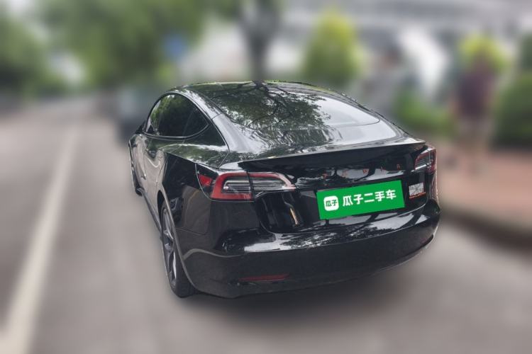 Used Tesla Model 3 2021 Performance High-Performance All-Wheel-Drive Version Rear Left 45 Deg