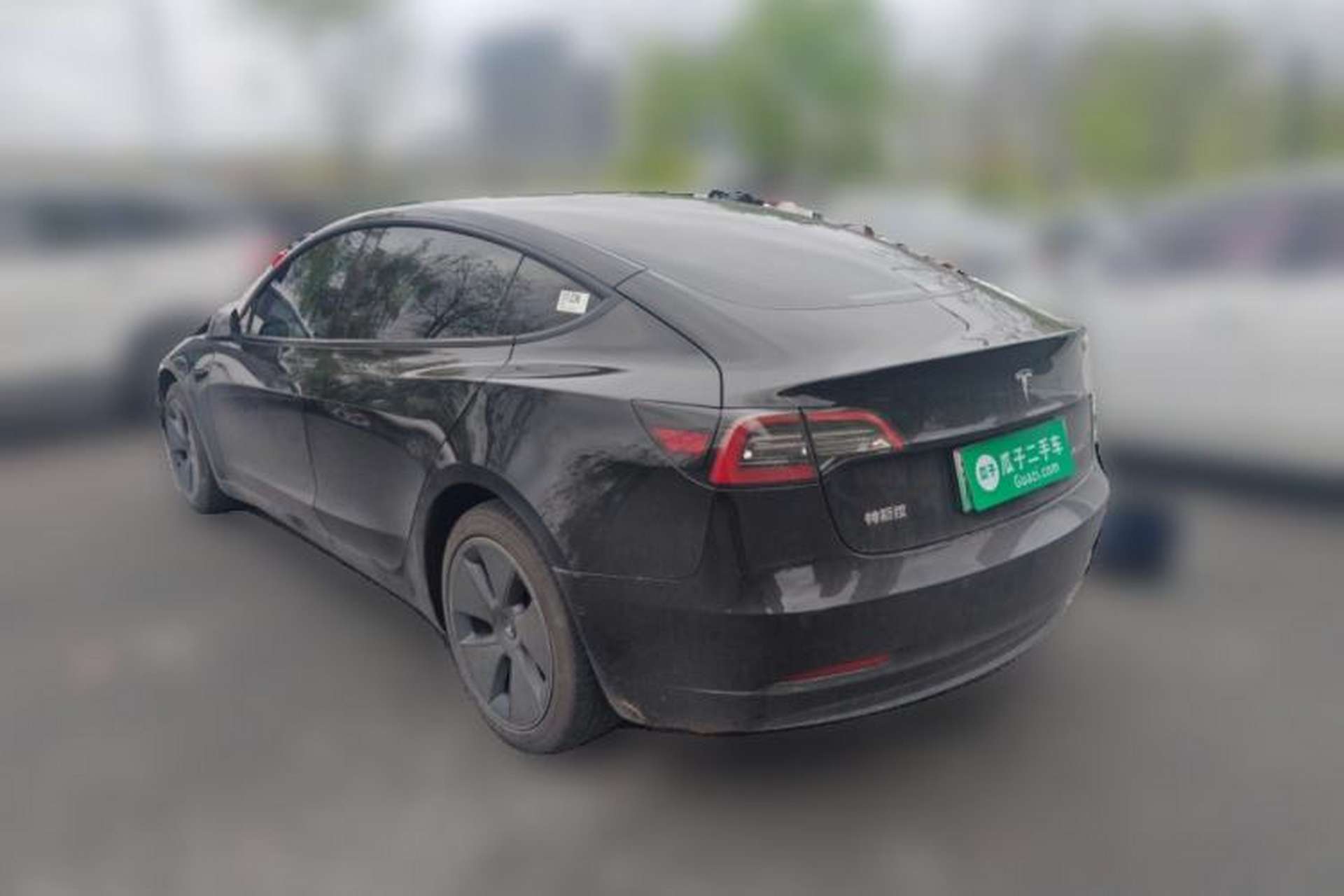 Used Tesla Model 3 2021 Revised Version Standard Range Rear-Wheel Drive Upgraded Edition 3D1 Rear Left 45 Deg