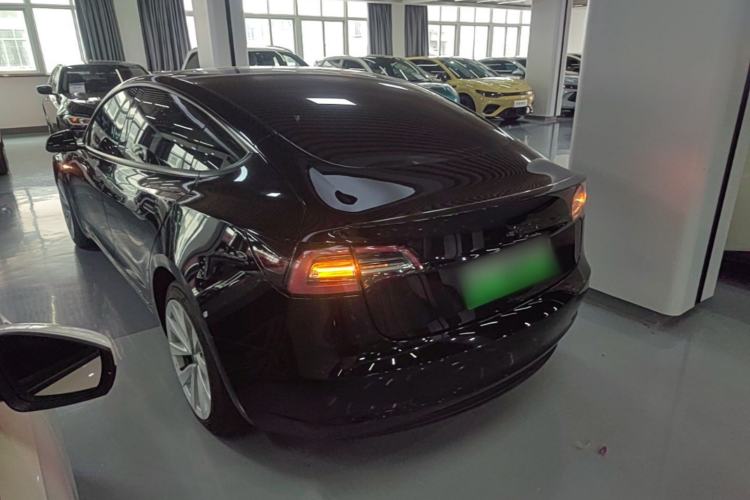 Used Tesla Model 3 2021 Standard Range Rear-Drive Upgraded Version Rear Left 45 Deg