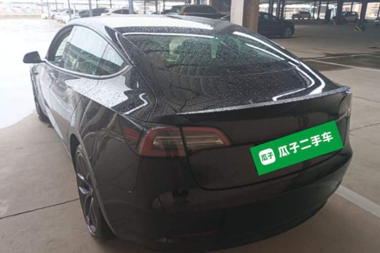 Used Tesla Model 3 2021 Performance High-Performance All-Wheel-Drive Version Rear Left 45 Deg