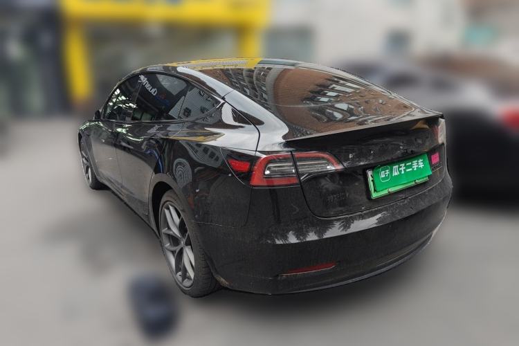 Used Tesla Model 3 2021 Performance High-Performance All-Wheel-Drive Version Rear Left 45 Deg