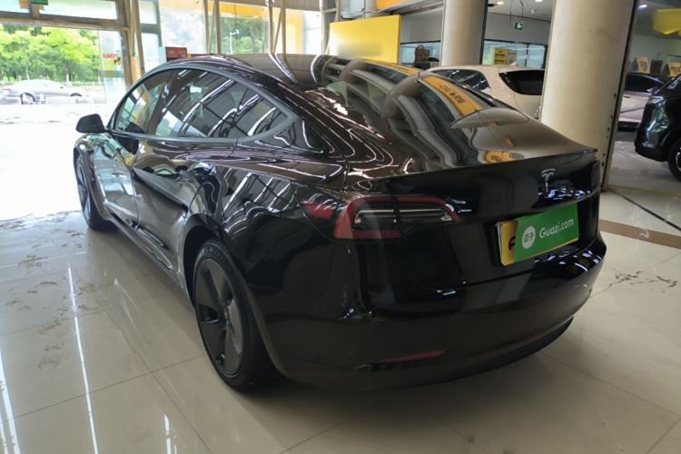 Used Tesla Model 3 2021 Standard Range Rear-Wheel Drive Upgraded Version 3D6 Rear Left 45 Deg