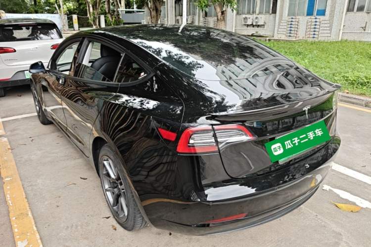 Used Tesla Model 3 2021 Revised Version Standard Range Rear-Wheel Drive Upgraded Edition 3D1 Rear Left 45 Deg