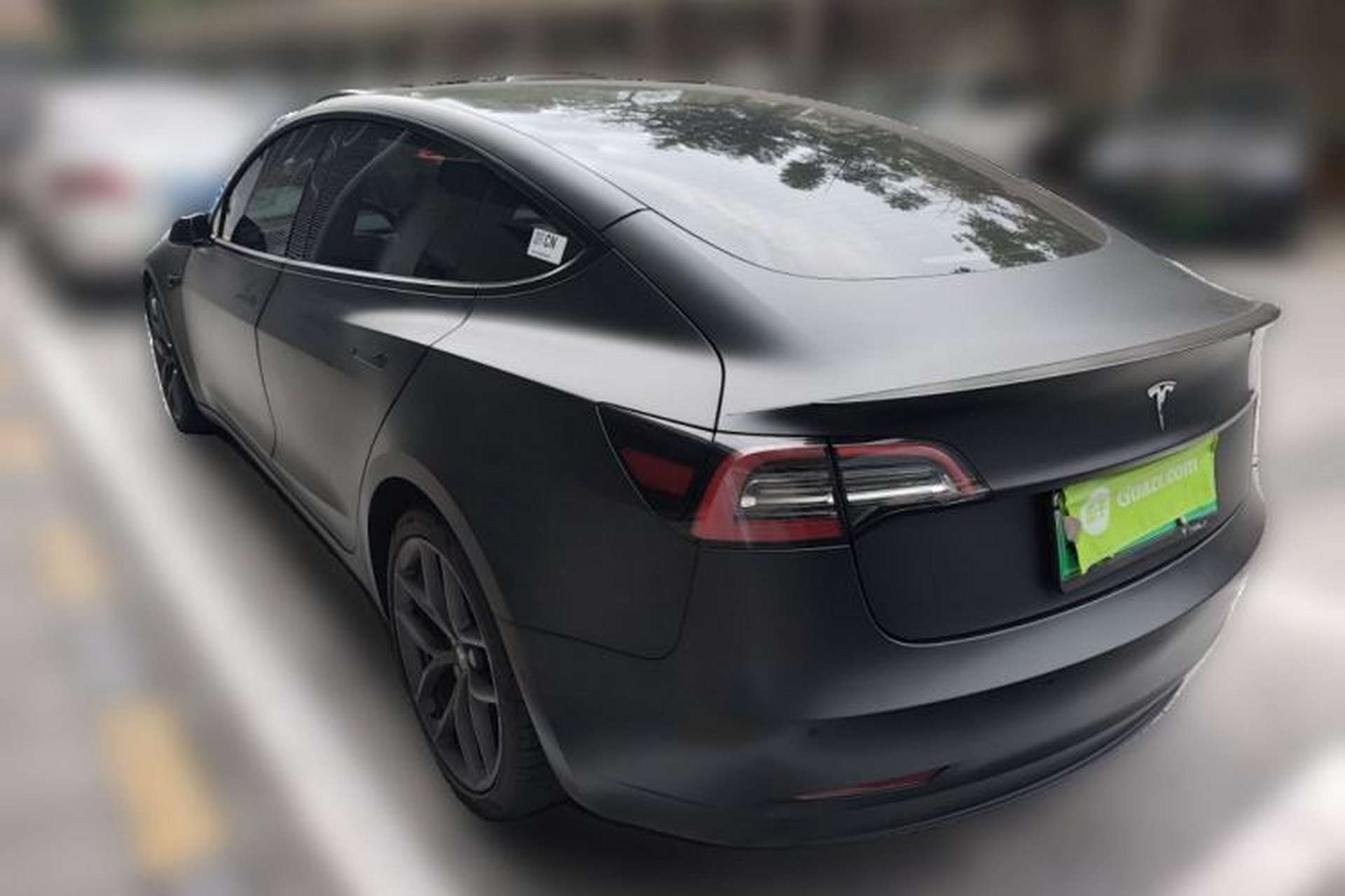 Used Tesla Model 3 2021 Performance High-Performance All-Wheel-Drive Version Rear Left 45 Deg