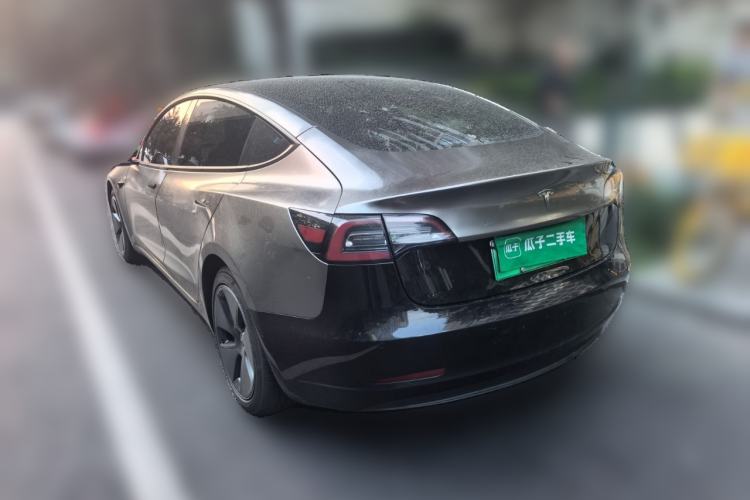 Used Tesla Model 3 2021 Revised Version Standard Range Rear-Wheel Drive Upgraded Edition 3D1 Rear Left 45 Deg