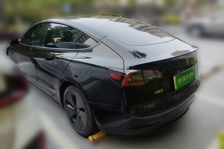 Used Tesla Model 3 2021 Standard Range Rear-Wheel Drive Upgraded Version 3D6 Rear Left 45 Deg