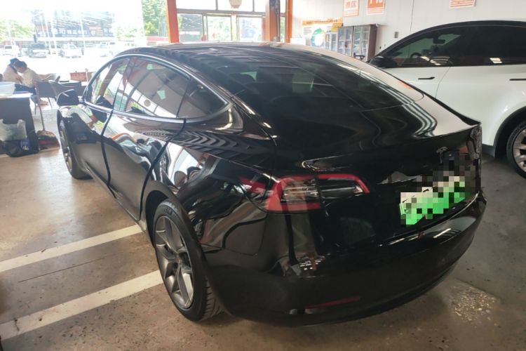 Used Tesla Model 3 2021 Revised Version Standard Range Rear-Wheel Drive Upgraded Edition 3D1 Rear Left 45 Deg