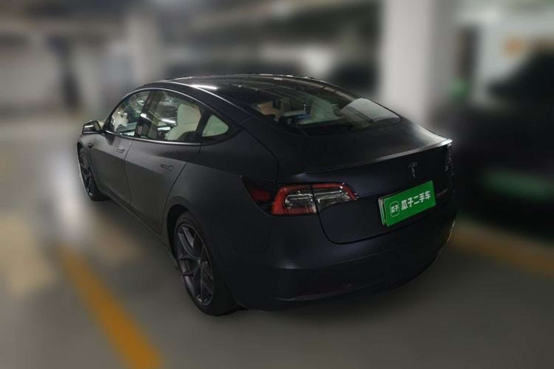 Used Tesla Model 3 2021 Performance High-Performance All-Wheel-Drive Version Rear Left 45 Deg