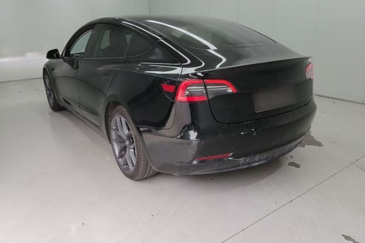 Used Tesla Model 3 2021 Performance High-Performance All-Wheel-Drive Version Rear Left 45 Deg