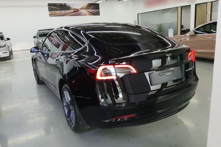 Used Tesla Model 3 2021 Performance High-Performance All-Wheel-Drive Version 3D6 Rear Left 45 Deg