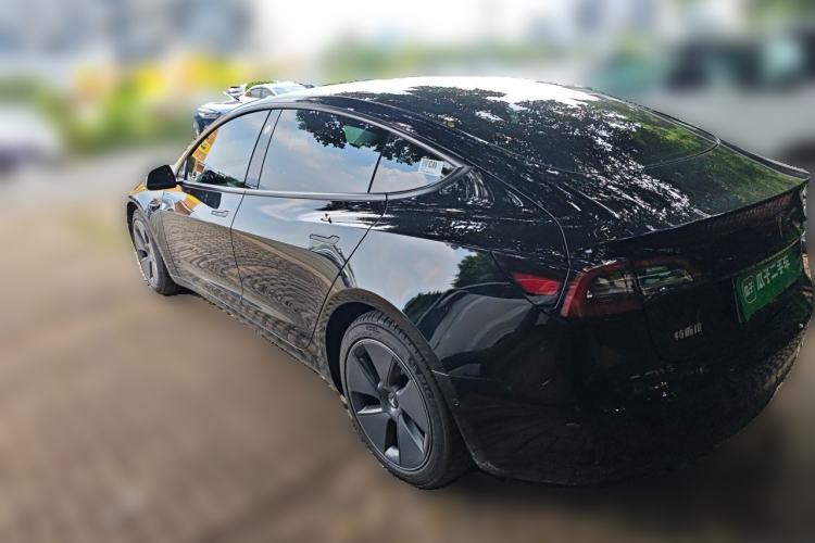 Used Tesla Model 3 2021 Standard Range Rear-Wheel Drive Upgraded Version 3D6 Rear Left 45 Deg