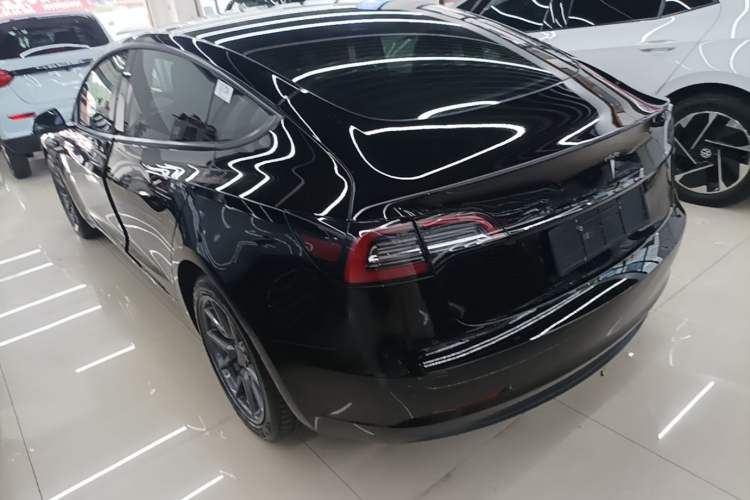 Used Tesla Model 3 2021 Standard Range Rear-Wheel Drive Upgraded Version 3D6 Rear Left 45 Deg