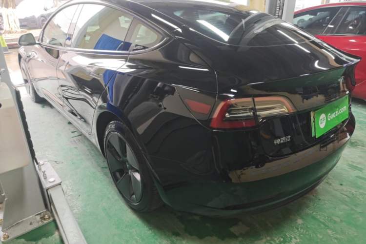 Used Tesla Model 3 2021 Standard Range Rear-Drive Upgraded Version Rear Left 45 Deg