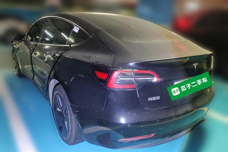 Used Tesla Model 3 2021 Revised Version Standard Range Rear-Wheel Drive Upgraded Edition 3D1 Rear Left 45 Deg
