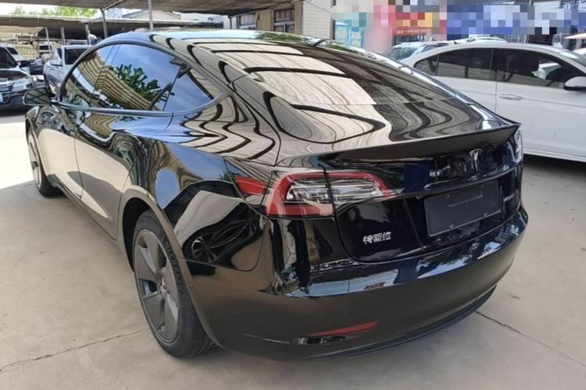 Used Tesla Model 3 2021 Revised Version Standard Range Rear-Wheel Drive Upgraded Edition 3D1 Rear Left 45 Deg