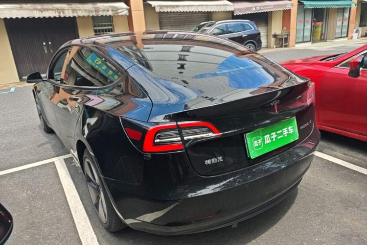 Used Tesla Model 3 2021 Standard Range Rear-Wheel Drive Upgraded Version 3D6 Rear Left 45 Deg