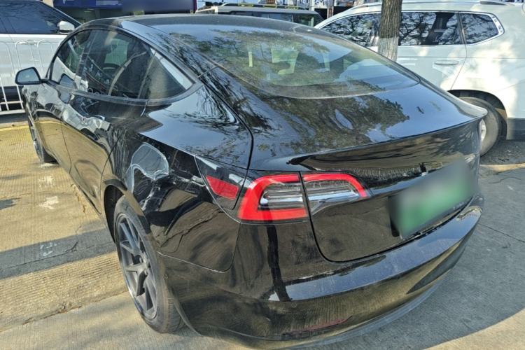 Used Tesla Model 3 2021 Standard Range Rear-Drive Upgraded Version Rear Left 45 Deg
