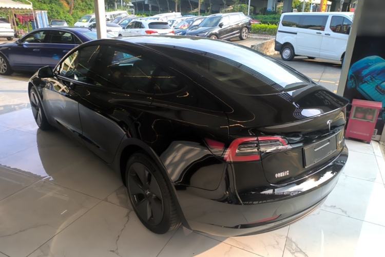 Used Tesla Model 3 2021 Standard Range Rear-Wheel Drive Upgraded Version 3D6 Rear Left 45 Deg
