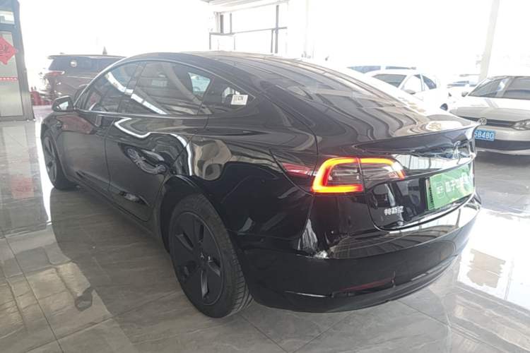 Used Tesla Model 3 2021 Standard Range Rear-Wheel Drive Upgraded Version 3D6 Rear Left 45 Deg