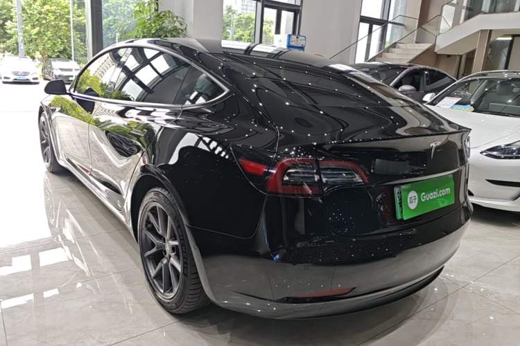 Used Tesla Model 3 2021 Standard Range Rear-Drive Upgraded Version Rear Left 45 Deg