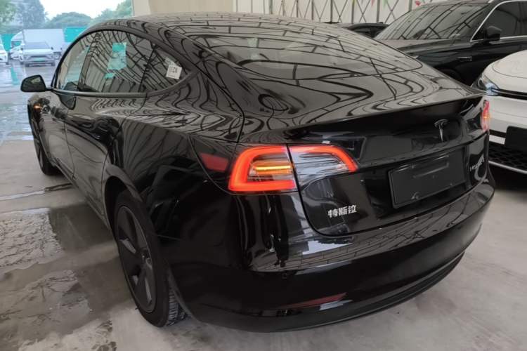Used Tesla Model 3 2021 Revised Version Standard Range Rear-Wheel Drive Upgraded Edition 3D1 Rear Left 45 Deg