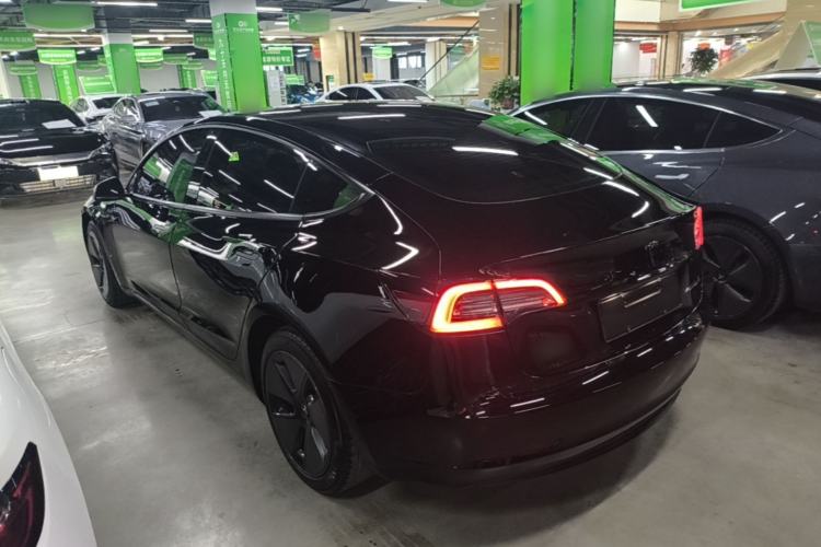Used Tesla Model 3 2021 Standard Range Rear-Drive Upgraded Version Rear Left 45 Deg