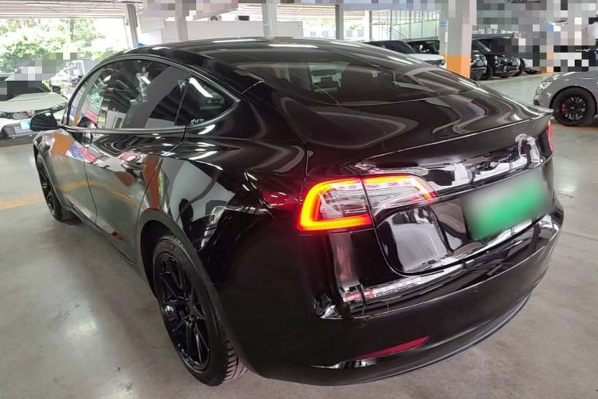 Used Tesla Model 3 2021 Revised Version Standard Range Rear-Wheel Drive Upgraded Edition 3D1 Rear Left 45 Deg