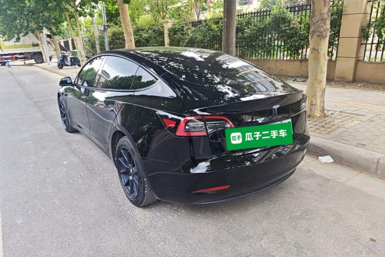 Used Tesla Model 3 2021 Revised Version Standard Range Rear-Wheel Drive Upgraded Edition 3D1 Rear Left 45 Deg