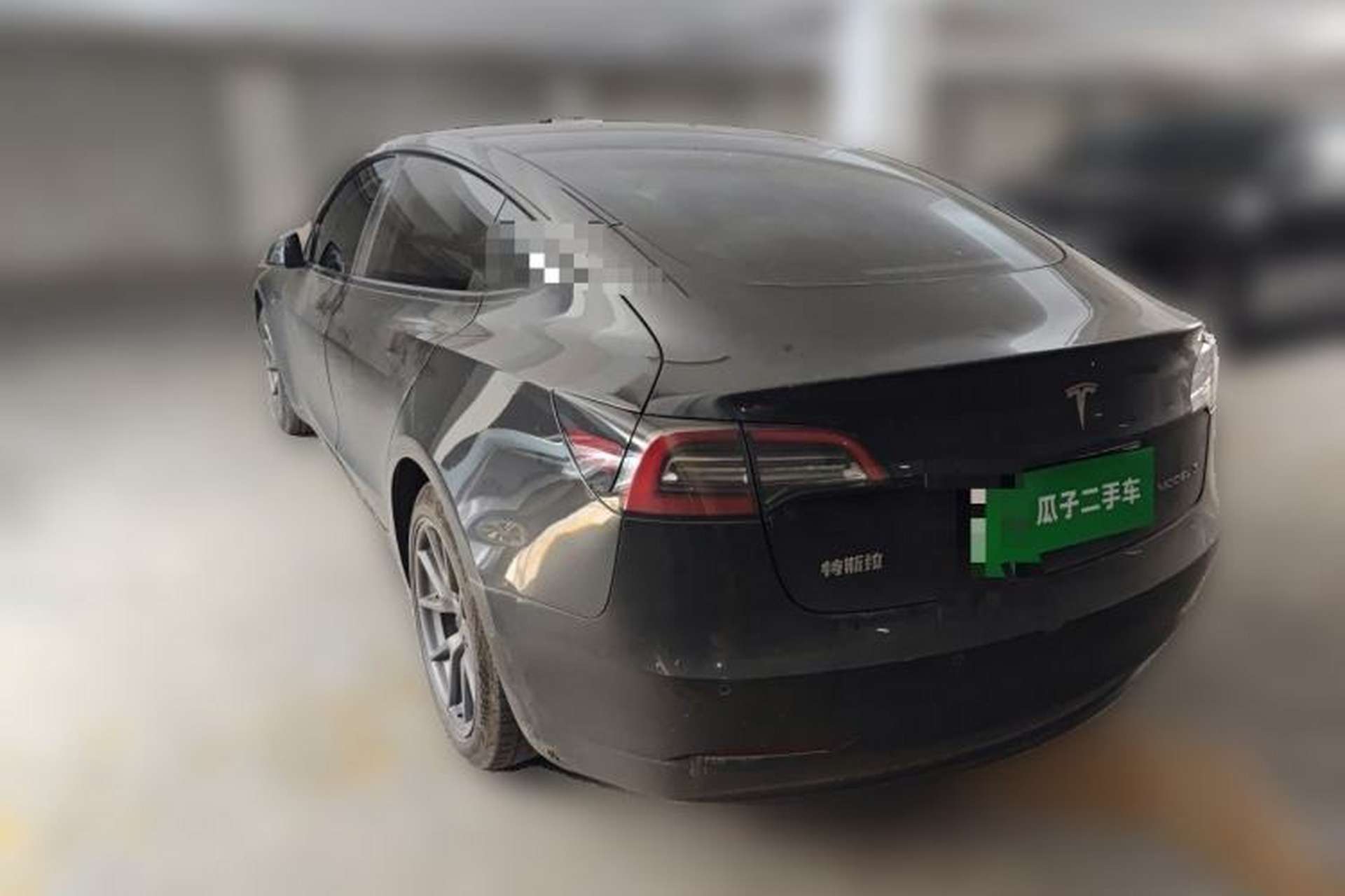 Used Tesla Model 3 2021 Standard Range Rear-Drive Upgraded Version Rear Left 45 Deg