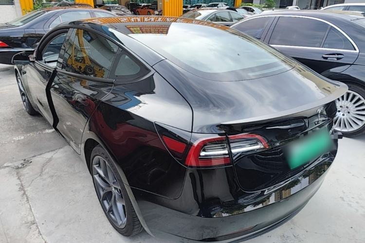 Used Tesla Model 3 2021 Performance High-Performance All-Wheel-Drive Version Rear Left 45 Deg