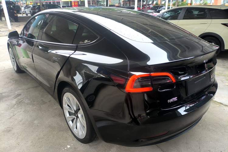 Used Tesla Model 3 2021 Standard Range Rear-Drive Upgraded Version Rear Left 45 Deg