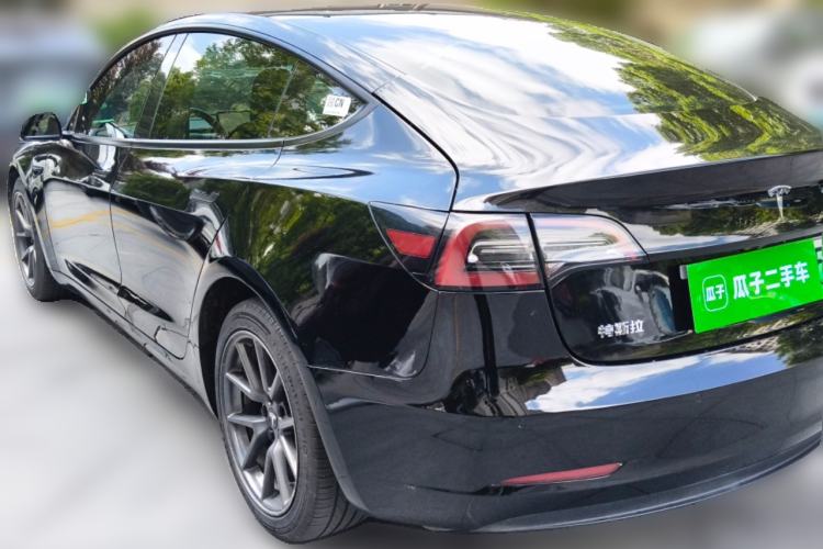 Used Tesla Model 3 2021 Standard Range Rear-Drive Upgraded Version Rear Left 45 Deg