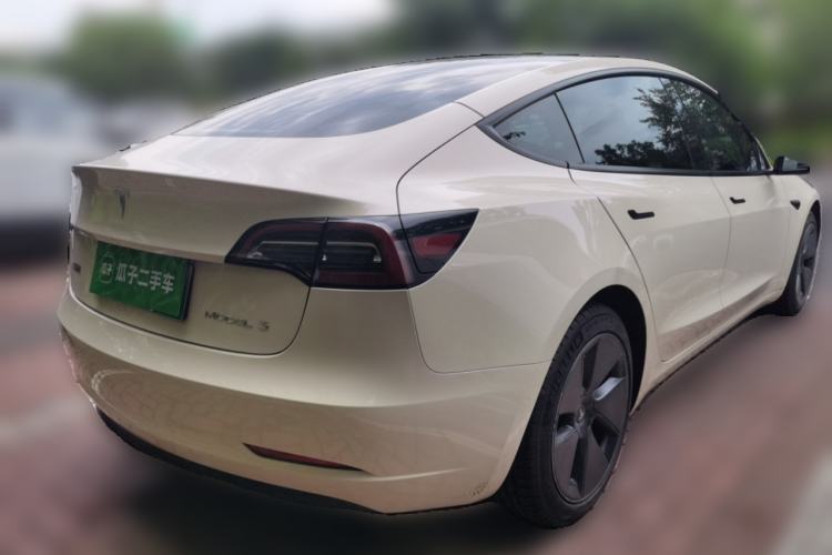 Used Tesla Model 3 2021 Revised Version Standard Range Rear-Wheel Drive Upgraded Edition 3D1 Rear Right 45 Deg