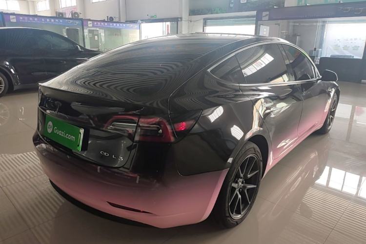 Used Tesla Model 3 2021 Standard Range Rear-Wheel Drive Upgraded Version 3D6 Rear Right 45 Deg
