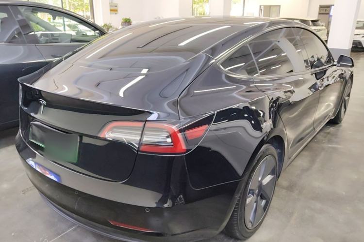 Used Tesla Model 3 2021 Standard Range Rear-Drive Upgraded Version Rear Right 45 Deg
