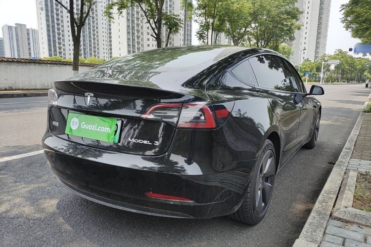 Used Tesla Model 3 2021 Revised Version Standard Range Rear-Wheel Drive Upgraded Edition 3D1 Rear Right 45 Deg