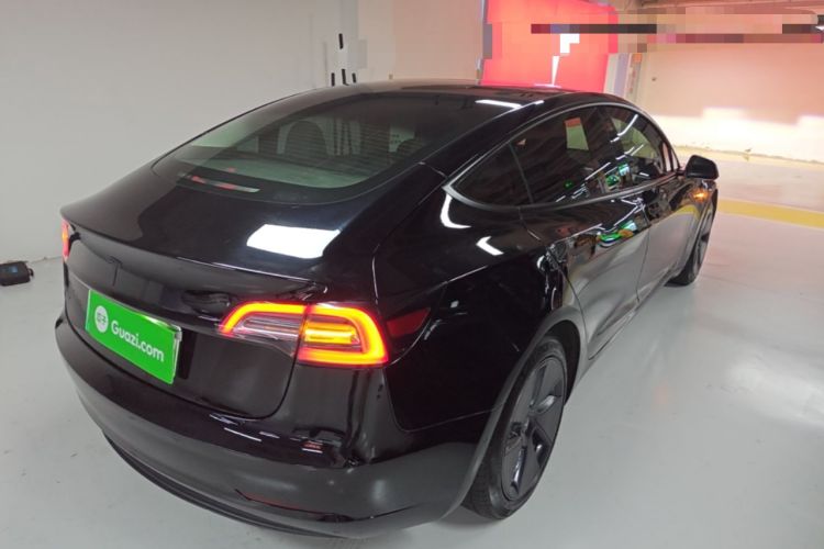 Used Tesla Model 3 2021 Standard Range Rear-Drive Upgraded Version Rear Right 45 Deg