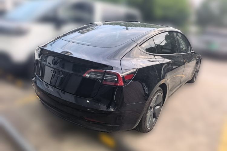 Used Tesla Model 3 2021 Standard Range Rear-Drive Upgraded Version Rear Right 45 Deg